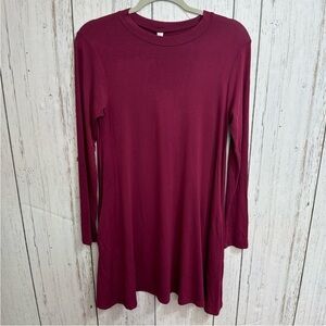 NWT Elan Burgundy Long Sleeve Dress